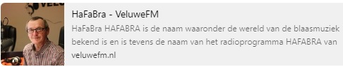 Radio uitzending HaFaBra van 2 oktober 2019